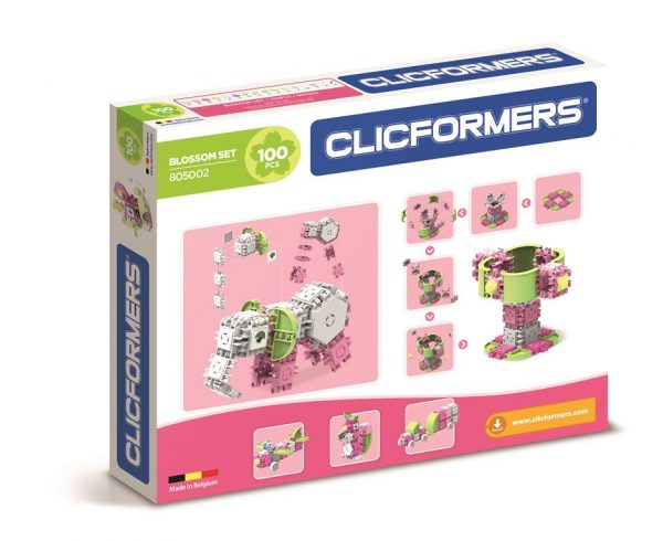 805002 CLICFORMERS Blossom Set 100 elementów Klocki edukacyjno